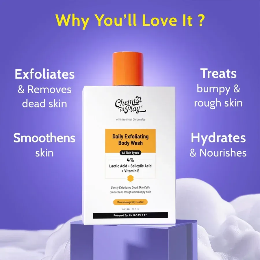 Exfoliating Body Wash with Lactic Acid & Salicylic Acid - 236 ml