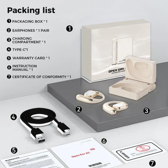 Monster AC530 Ear-Hook Wireless Bluetooth Headphones — Bone Conduction Concept, Non-In-Ear Design, Dual-Foldable — Ideal for Sports and Running