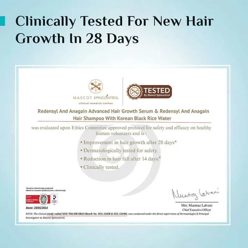 3% Redensyl, 4% Anagain & 5% Capilia Stem Cell Complex Advanced Hair Growth Serum(Buy One, Get One Free)