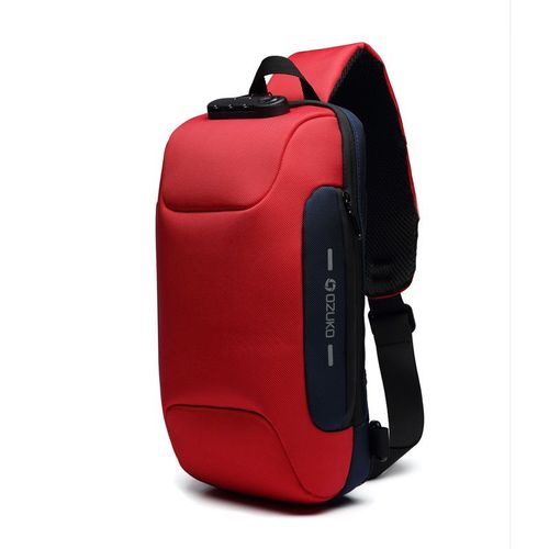 OZUKO Men's Chest Bag — Premium, Waterproof, Multi-functional Crossbody Sling Bag for Sports, Commuting, and Everyday Carry