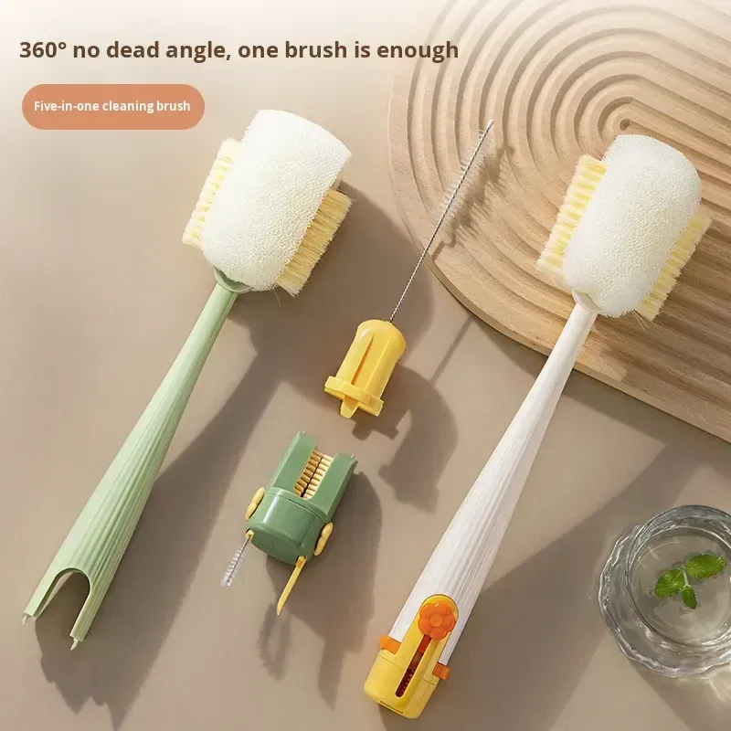 5-in-1 Multifunctional Cup Brush: The Ultimate Cup-Cleaning Tool(Limited-Time Offer: Buy One, Get One Free)