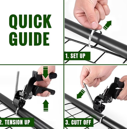🔥Stainless Steel Cable Tie Gun with Metal Zip Ties（100 items）