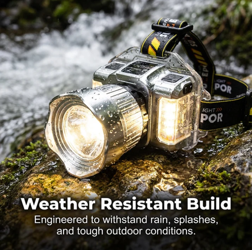 5-color LED spotlight with motion sensor