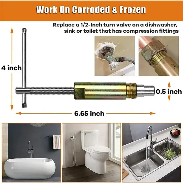 ⚡ Compression Sleeve Puller & Ferrule Removal Tool – Carbon Steel, Pipe‑Safe, Quick Disassembly ✨