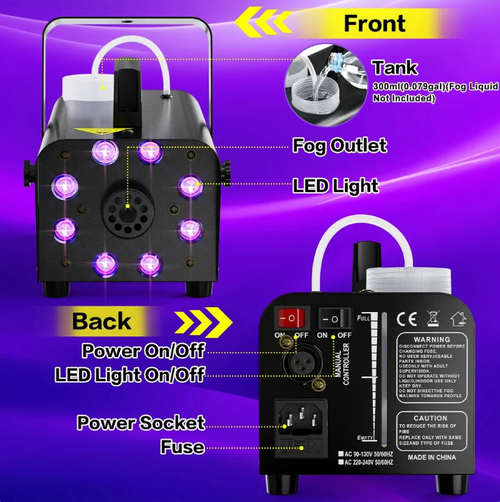 500W LED Stage Fog Machine with Remote Control