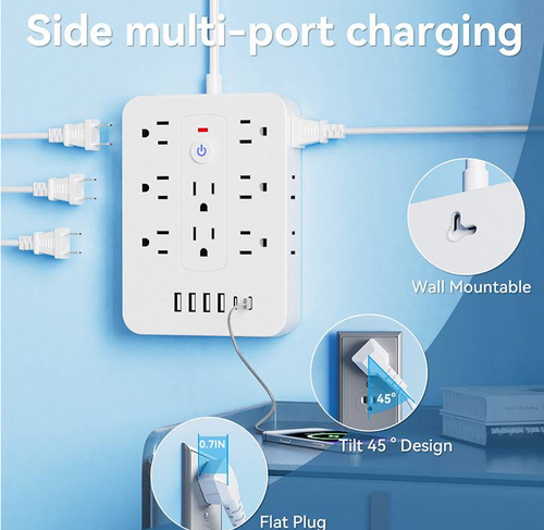 20-in-1 Power Strip with Overload Protection🔌