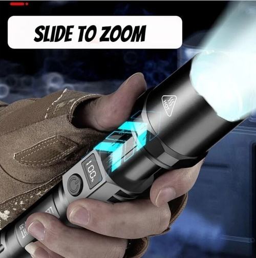 Rechargeable Laser Flashlight with Digital Display
