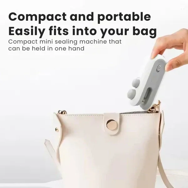 Portable Mini Sealer | No Preheating Needed | Airtight Seal