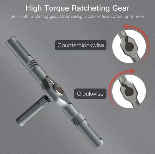 🔥24 in 1 DlY Screwdriver Set Magnetic Compact and Portable Ratchet Screwdriver
