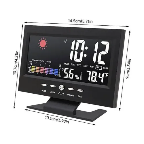 Large screen weather clock