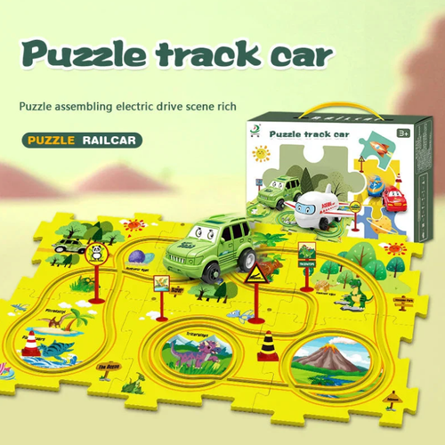 🔥Children's Educational Puzzle Track Car Play Set🚗