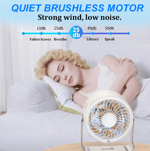 🔥100-Speed Mini Desk Fan with Digital Display
