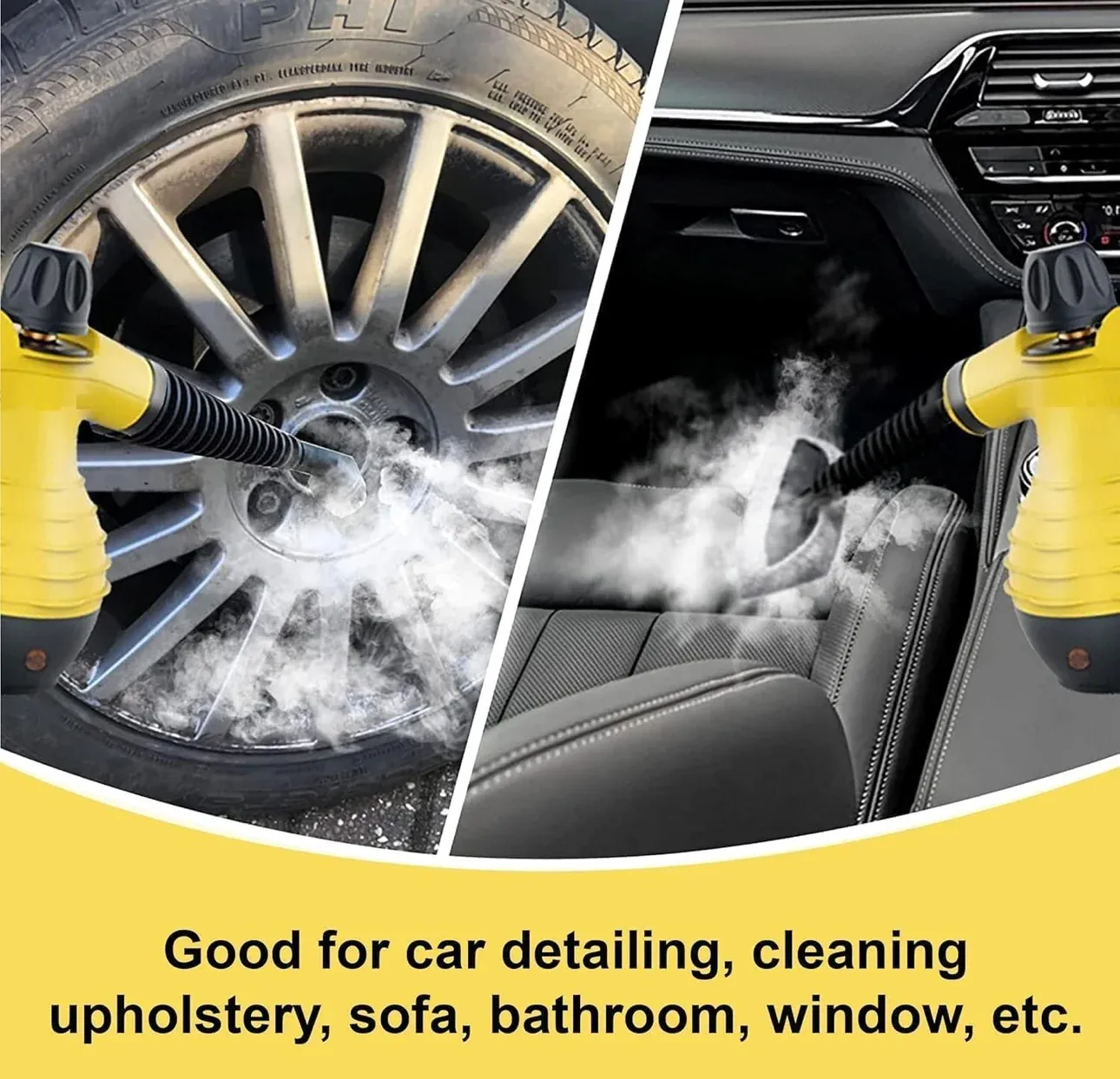 9-in-1 High Pressure Steam Cleaner | Chemical-Free Deep Cleaning for Home, Kitchen & Car