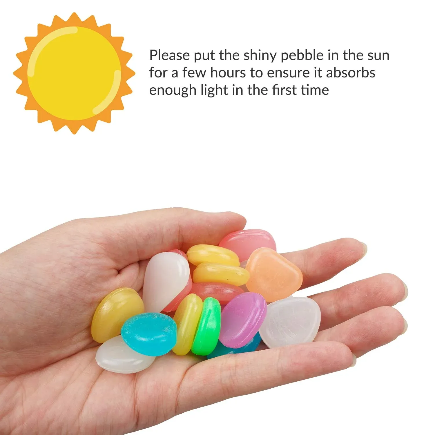 Luminous Stones – Mixed Color Glow Stones (2000 pcs)