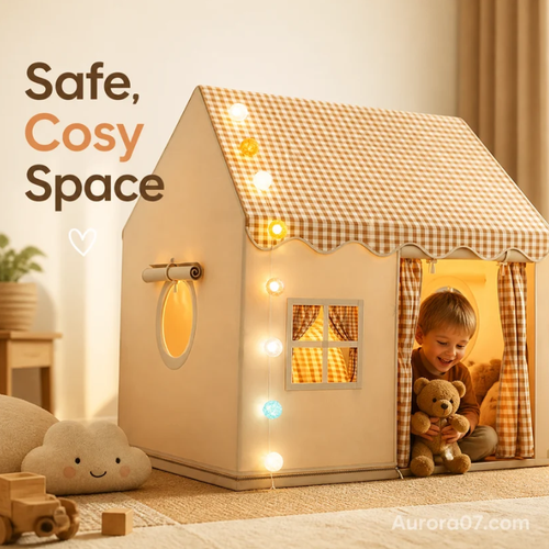 Children's Play Tent Castle – Spacious & easy to set up – Breathable fabric, perfect for indoor or outdoor fun – encourages imaginative play ✨🧸