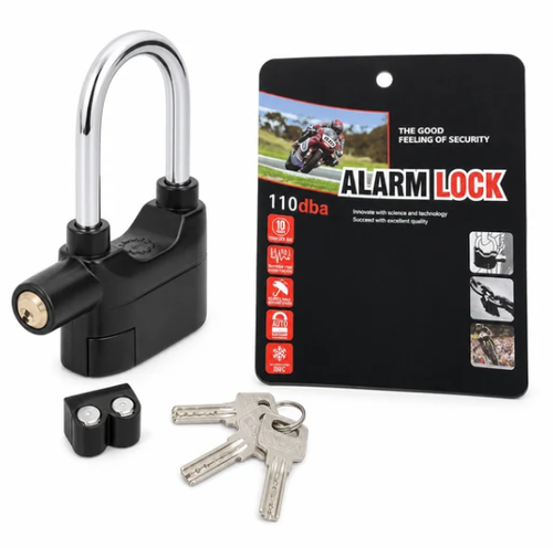 Heavy-Duty Aluminum Alloy Alarm Padlock（2ＰＣＳ）