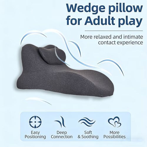 JYM Ergonomic Intimate Pillow Memory Foam Anti-Fatigue Pillow for Couples Intimate Time