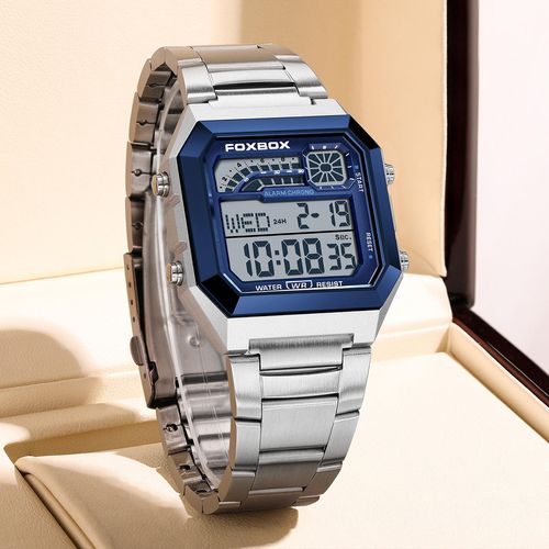 🔥Hot Sale Deals-Unisex-Digitaluhr mit quadratischem Display und Leuchtanzeige