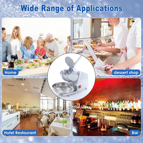 Lowest Price Ice Crusher Electric 250w Mini Kitchen Household Multipurpose Heavy Duty Snow Cone Maker