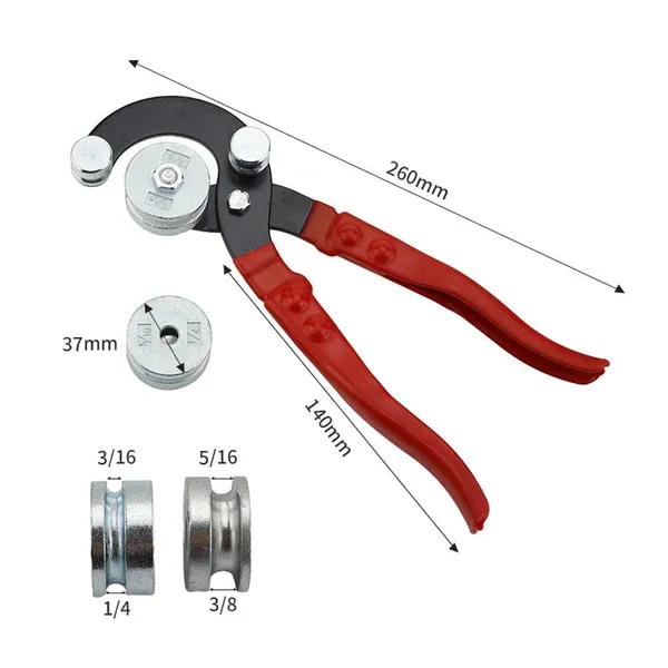 ⚙️ Smooth, Wrinkle-Free Bends Every Time – Multi-Size Tube Bender with Ergonomic Grip.
