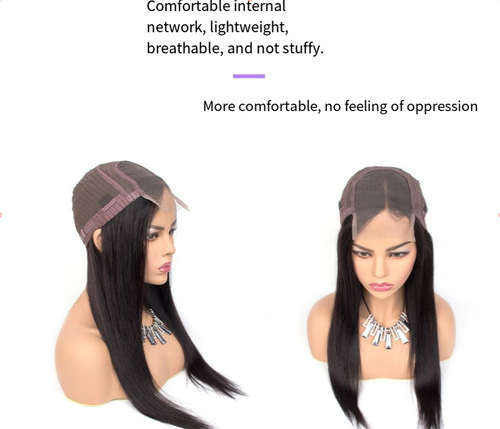 women's full head lace wig human hair wig
