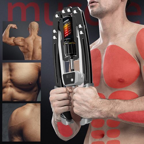 Twister Arm Exerciser with Counter Display-Adjustable 22-440lbs Hydraulic Power, Home Chest Expander