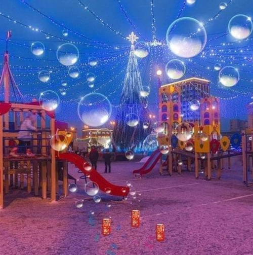 Fireworks Bubble Machine
