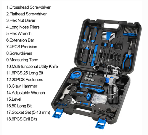 Cordless Power Drill Kit