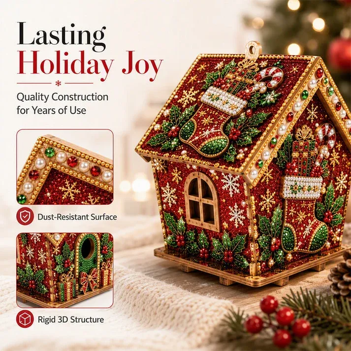 🎄3D Pearl Christmas Art Kit‑Handmade Holiday Decoration Craft ✨