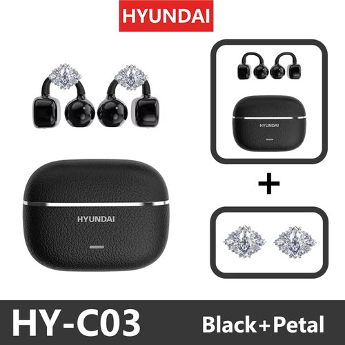HYUNDAI HY-C03 Clip On Earbuds With Free Accessories.