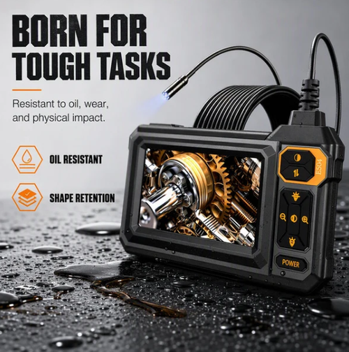 HD Inspection Endoscope – IPS Screen, IP67 Waterproof Probe