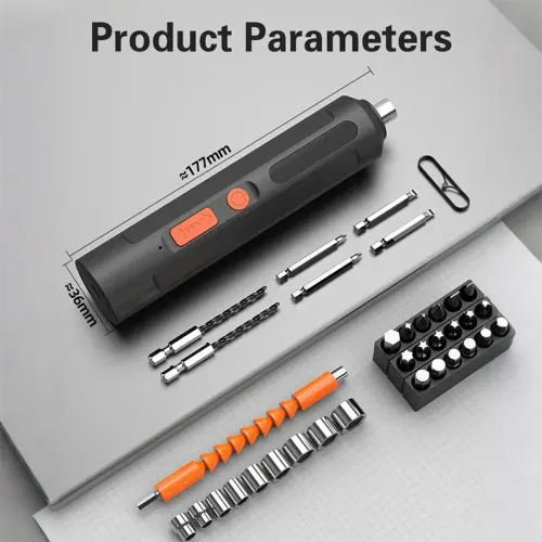Portable Electric Screwdriver Set for Home Use