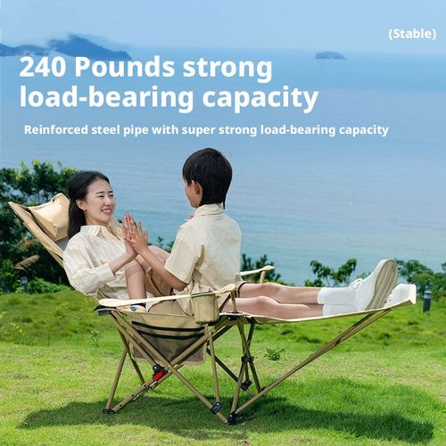 Portable, foldable, and adjustable carbon fiber outdoor lunar camping chair set