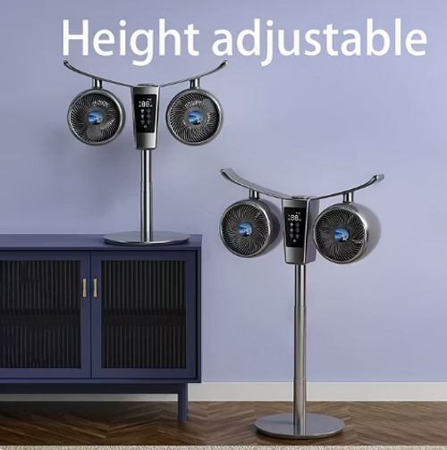AI Voice Control humidifying air circulation fan, household electric fan, floor fan, smart voice-controlled inverter fan, table standing dual-purpose fan