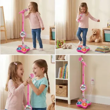 Kids Karaoke Machine with Microphone Stand – Singing Fun Set