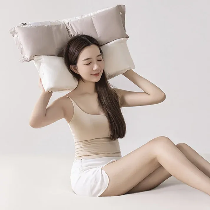 🛌😴Dual-Zone Ergonomic Sleeping Pillow | Detachable Layers to Set Your Ideal Height