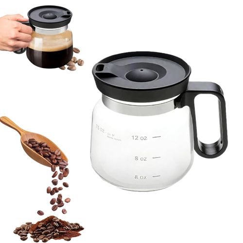 💖☕ 16 Oz Glass Coffee Mug – Coffee Pot Style