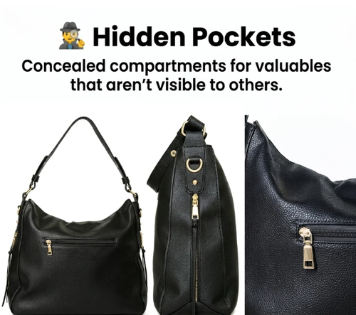 Luxury Leather Hobo Anti-Theft Handbag 2.0 + FREEPouch Wallet (6-Layer SecurityEdition)