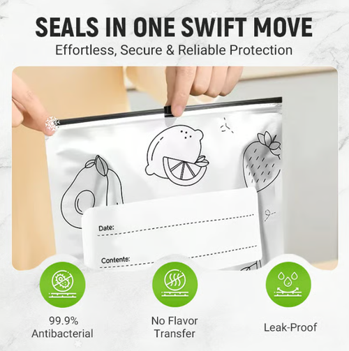 🥦Reusable Aluminum Foil Sealable Storage Bags