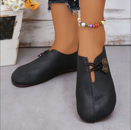 Women'S Flat Round Toe Shoes for All Seasons Soft Bottom Non-Slip
