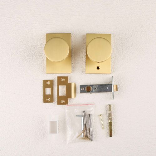 Keyless silent door handle lock