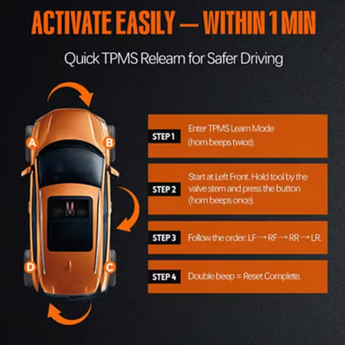 Tire pressure reset device