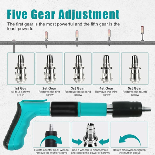 Manual Steel Nail Gun Tool（Toolbox Set + 100 Nails）