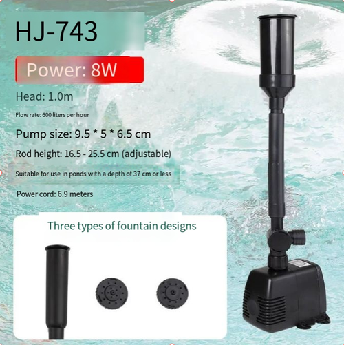 ⏳Durable Versatile Adjustable Fountain Pump