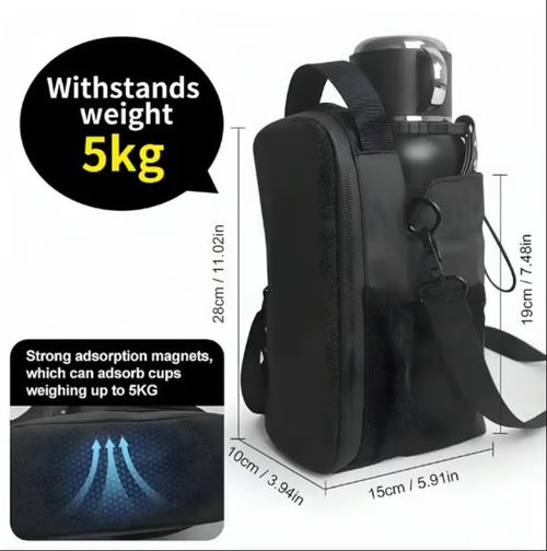 Magnetic outdoor sports storage water cup mobile phone card bag fitness portable crossbody bag