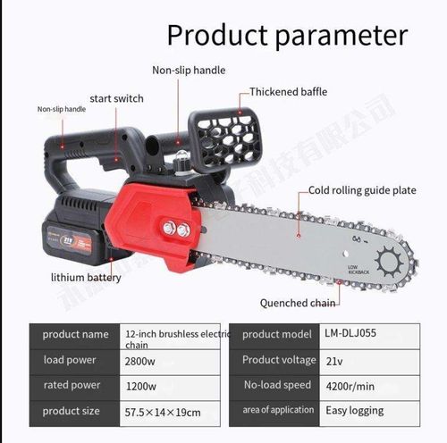 Handheld Cordless High-Power Lithium-Ion Chainsaw Set