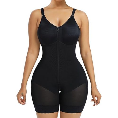 Shapewear, one-piece bodysuit with zipper, tight crotch, tummy control, butt lifting, body shaping, slimming and shaping