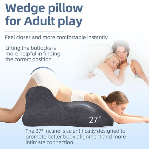 JYM Ergonomic Intimate Pillow Memory Foam Anti-Fatigue Pillow for Couples Intimate Time