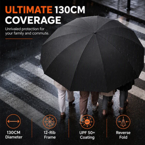Extra Large Windproof Folding Umbrella