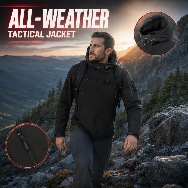💥 Built for Wind & Rain🌧️Men's Waterproof Insulated Outdoor Jacket